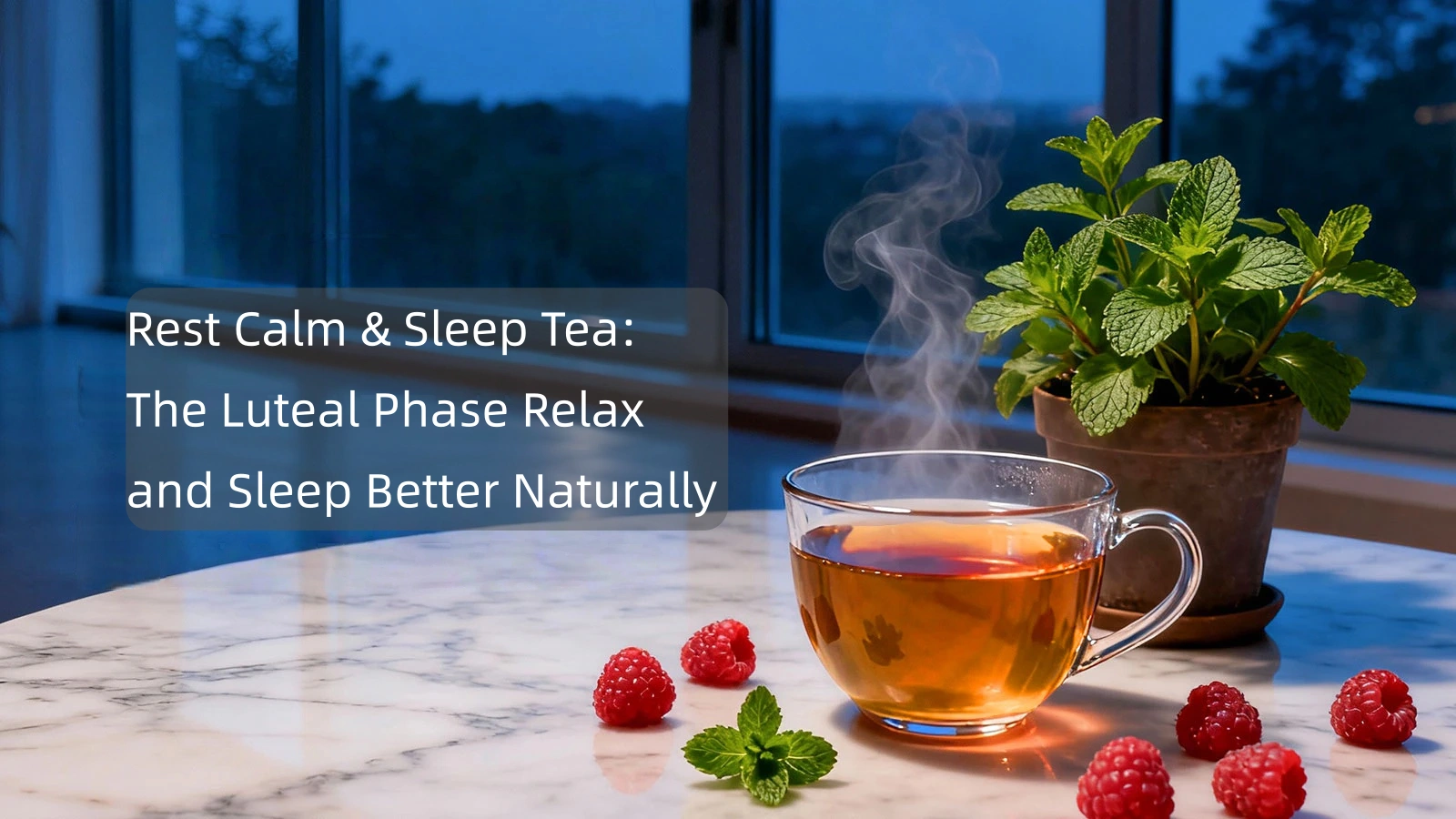 Rest Calm & Sleep Tea: The Luteal Phase Relax and Sleep Better Naturally